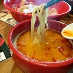 春一家 三代目 麺宿 - えび塩つけ麺  スープ&麺  May.2016