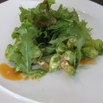 レストラン グースト - ランチの前菜　海老とジャガイモのルッコラソース