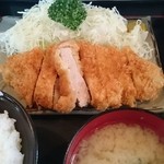 とん喜多 - ロースカツに大根おろしがポイント