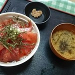 まぐろレストラン - 鉄火丼定食８００円(201605)