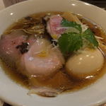 燃えよ麺助 - 味玉紀州鴨そば