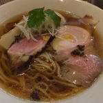 燃えよ麺助 - 味玉紀州鴨そば