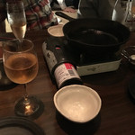 Tosaka-na Dining Gosso - 席に着くと程なく乾杯用のアペリティフが注がれてビールより気分が盛り上がります