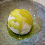 山猫軒 - 28年5月　牛乳アイス　ピスタチオオイル