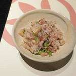 ふかほり邸 - 釜戸で炊かれた十六雑穀米