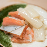 うを徳 - 2016.5 落石時鮭スモーク 愛知ズイキ