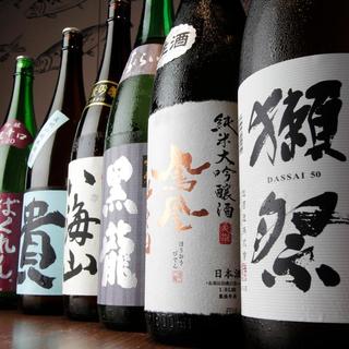 冬の日本酒メニューにリニューアル常時10種以上