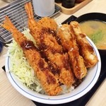 かつや - 海老・ヒレ・メンチソースカツ丼