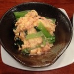Yakitori Ebisu - ターサイの明太卵炒め。