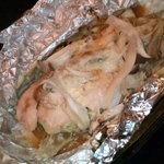 食彩酒房 会家 - サーモンとキノコの味噌チーズ焼き