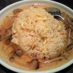 上海湯包小館 - フカヒレ蟹肉あんかけチャーハン