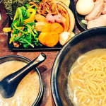 カミノ - 塩野菜つけ麺(ｱﾂﾓﾘ)