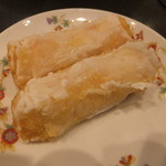 元祖海老のウエハース揚げ(580円)
          