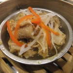 ハチノスのエスニックソース蒸し(600円)
          