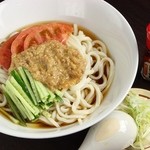 実 - 肉みそ冷やしうどん