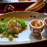 清澄の里 粟 - ホタテのカルパッチョ風