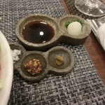 鉄板焼 但馬 - 調味料