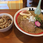 竹本商店 札幌煮干センター - 背脂煮干そばANDベトコンライス♡