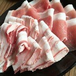 豚しゃぶ専門店 我那覇豚肉店 - やんばる島豚あぐー　ロース＆バラ