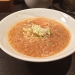 すみれ - ラー博は俺の社員食堂。  日伊半拉麺#BCMKR!二番勝負 其の壱 ミニ味噌ラーメソ！  アシアシの味噌ラーメソ、今日もイイね！ 