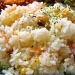 レストラン木木 - エビピラフ「あっぷ図」エビがごろごろと入ってました＾＾