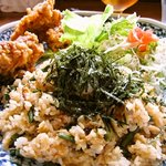 レストラン木木 - 木木セット「山菜ピラフと唐揚げ」