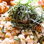 レストラン木木 - 山菜ピラフ「あっぷ図」山菜がたっぷりでぉ醤油味に仕上がっててグッド♪