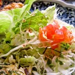 レストラン木木 - サラダ「あっぷ図」ゴマドレッシングで食べました＾＾♪