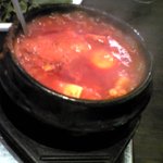 とんちゃん 元祖サムギョプサル - 純豆腐鍋(スンドゥブ)✿980円　アサリのだしがきいてめっちゃうまい！