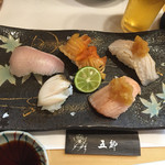 北新地五郎寿し - 贅沢ランチ 握り①
