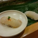 菊寿司 - ひらめ