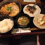 和さび - かつ煮とサバ塩ハーフ830円