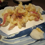 居酒屋 まる家 - 刺身のいかげそ天