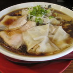 麺匠 中うえ  - らーめん　７００円　ＢＬＡＣＫ　2016/5