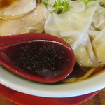 麺匠 中うえ  - らーめん　７００円　ＢＬＡＣＫ　2016/5