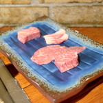 ステーキ懐石都 春日 - ステーキ用の黒毛和牛 '16 4月上旬