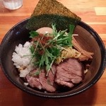 瞠 - 比内地鶏のあぶらそば（限定メニュー）