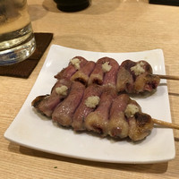 里葉亭 - レア気味のハツは生姜でアッサリと