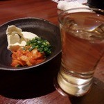 個室居酒屋 とりたん - チャンジャクリームチーズと獺祭