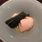 くろぎ - 鯛の白子土佐酢掛け　わらび2016.5