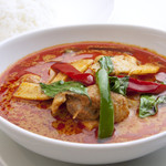 Red curry with chicken and bamboo shoots