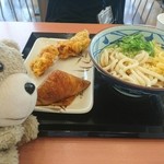 丸亀製麺 - 鶏天とおいなりさんと共に