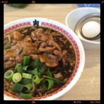 肉汁麺ススム - 肉汁麺と生玉子