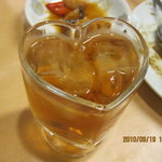 香林 - 可愛いグラスのウーロン茶