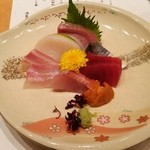 酒肴菜飯 志乃 愛敬店 - 刺身盛り合わせ