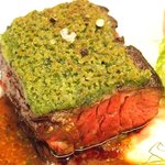 シャンペトル - ランチコース 2700円 の牛ハラミのステーキ