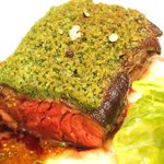 シャンペトル - ランチコース 2700円 の牛ハラミのステーキ