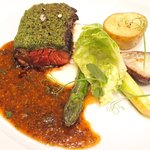 シャンペトル - ランチコース 2700円 の牛ハラミのステーキ