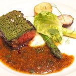 シャンペトル - ランチコース 2700円 の牛ハラミのステーキ