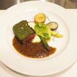 シャンペトル - ランチコース 2700円 の牛ハラミのステーキ